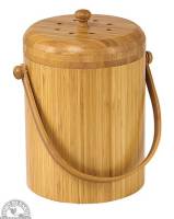 Kitchen - Compost Pails & Filters - BIH Collection - BIH Collection Bamboo Compost Pail 3 Liter