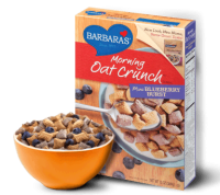 Barbara's Bakery Morning Oat Crunch Cereal Mini Blueberry Burst 13 oz (6 Pack)