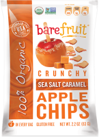Bare Fruit Organic Sea Salt Caramel Apple Chips 63 g (6 Pack)