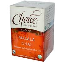 Non-GMO - Tea & Grain Coffee - Choice Organic Teas - Choice Organic Teas Masala Chai (16 bags)