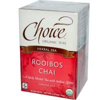 Non-GMO - Tea & Grain Coffee - Choice Organic Teas - Choice Organic Teas Rooibos Chai (16 bags)