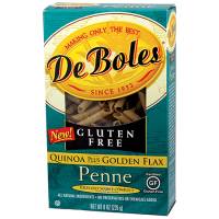 DeBoles Gluten Free Quinoa Penne Plus Golden Flax 8 oz (12 Pack)