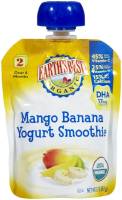 Earth's Best Baby Foods Organic Mango Banana Yogurt Smoothie 3.1 oz (12 Pack)