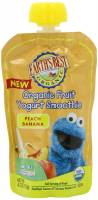 Earth's Best Baby Foods Organic Peach Banana Yogurt Smoothie 4.2 oz (12 Pack)