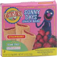 Earth's Best Baby Foods Strawberry Snack Bar 5.3 oz (6 Pack)
