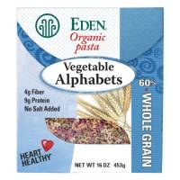 Eden Foods Pasta Vegetable Alphabets 16 oz (6 Pack)