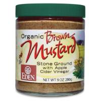 Eden Foods Stone Ground Organic Brown Mustard 9 oz (6 Pack)