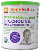 Happy Baby - Happy Baby Happy Bellies - Organic Brown Rice Cereal with DHA & Pre and Probiotics 7 oz (6 Pack)