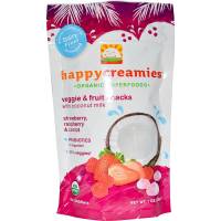 Non-GMO - Baby - Happy Creamies - Happy Creamies Organic Veggie Fruit Snacks - Strawberry & Raspberry 1 oz (8 Pack)