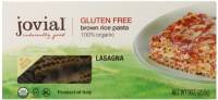 Jovial Organic Brown Rice Lasagna Pasta 12 oz (12 Pack)