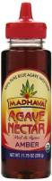 Grocery - Sweeteners & Sugar Substitutes  - Madhava Honey - Madhava Honey Organic Agave Nectar 11.75 oz - Amber (6 Pack)