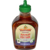 Grocery - Sweeteners & Sugar Substitutes  - Madhava Honey - Madhava Honey Organic Raw Agave Nectar 23.5 oz (6 Pack)