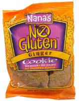 Non-GMO - Nutrition Bars & Snacks - Nana's Cookie - Nana's Cookies Gluten Free Cookie 3.5 oz - Ginger (12 Pack)