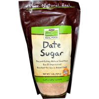 Grocery - Sweeteners & Sugar Substitutes  - Now Foods - Now Foods Date Sugar 1 lb
