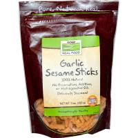 Grocery - Crackers - Now Foods - Now Foods Garlic Sesame Sticks 9 oz