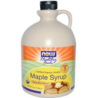 Grocery - Sweeteners & Sugar Substitutes  - Now Foods - Now Foods Maple Syrup Grade B 64 fl oz