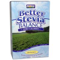Now Foods Stevia Balance with Inulin and Chromium 100 Packets