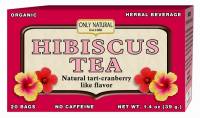 Only Natural - Only Natural Hibiscus Tea Organic 20 bag
