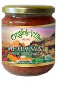 Grocery - Salsa - Organicville - Organicville Organic Agave Salsa 16 oz - Medium (6 Pack)