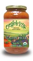 Vegan - Sauces & Spreads - Organicville - Organicville Organic Pasta Sauce 24 oz - Italian Herbs (12 Pack)