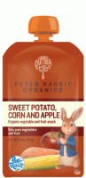 Peter Rabbit Organics Sweet Potato, Corn and Apple Puree 4.4 oz (10 Pack)