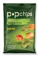 Pop Chips 3 oz- Sea Salt Veggie Chips (12 Pack)