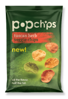 Pop Chips 3 oz- Tuscan Herb Veggie Chips (12 Pack)