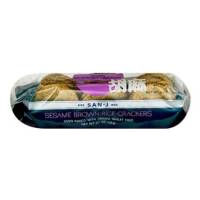 Grocery - Crackers - San-J - San-J Brown Rice Crackers 3.7 oz - Sesame (6 Pack)