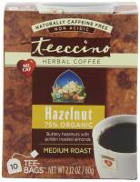 Teas & Grain Coffee - Grain Coffee & Coffee Substitutes - Teeccino - Teeccino Hazelnut Herbal Coffee Alternative 11 oz (6 Pack)