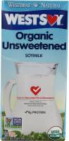 Westsoy Unsweetened Soymilk 32 oz (12 Pack)