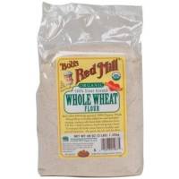 Bob's Red Mill Organic Whole Wheat Flour 5 lbs (4 Pack)