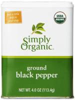 Simply Organic Ground Black Pepper 4 oz