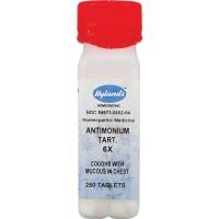 Homeopathy - Colds & Flus - Hylands - Hylands Antimonium Tartaricum 6X 250 tab