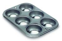 BIH Collection Stainless Steel Six Cup Muffin Pan