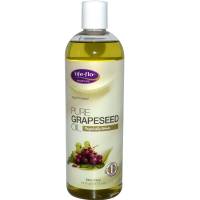 Life-Flo Healthcare Organic Pure Grapeseed Oil 16 oz (2 Pack)