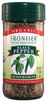Frontier Natural Products Organic Medium Ground Black Pepper 1.8 oz