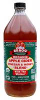 Grocery - Vinegars - Bragg - Bragg Organic Apple Cider Vinegar and Honey Blend 32 oz (12 Pack)