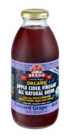 Bragg Organic Apple Cider Vinegar Drink - Concord Grape-Acai 16 oz (12 Pack)