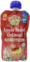 Earth's Best Organic Fruit and Grain Puree Baby Food, Apple Peach Oatmeal 4.2 oz (12 Pack)