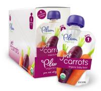 Baby - Toddler Feeding - Plum Organics - Plum Organics Just Veggies 3 oz - Carrots (6 Pack)