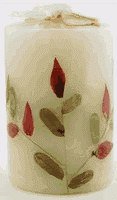 Auroshikha Candles & Incense Flower Candle Ylang Ylang Cylindrical 4.6 cm