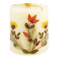 Auroshikha Candles & Incense - Auroshikha Candles & Incense Flower Candle Jasmine Pillar 1 unit