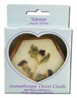 Auroshikha Candles & Incense - Auroshikha Candles & Incense Flower Candle Sandal Hexagon 1 unit