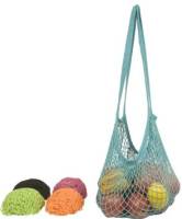 Eco-Bags Products String Bag Long Handle Natural Cotton Set-Assorted Tropicals