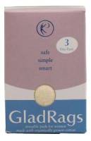Health & Beauty - Menstrual & Menopausal Care - Glad Rags - Glad Rags Organic Day Pad Pack 3 ct