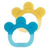Green Sprouts - Green Sprouts Sili Paw Teether - Aqua/Yellow