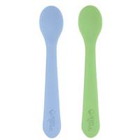 Green Sprouts - Green Sprouts Silicone First Spoon - Blue/Green