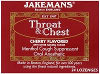 Jakemans Throat Lozenges Box 24 ct - Cherry Menthol