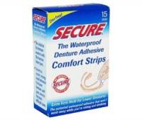 Secure - Secure Denture Adhesive Strips 15 ct
