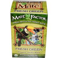 Mate Factor Yerba Mate Organic Tea Box 20 bags - Fresh Green
